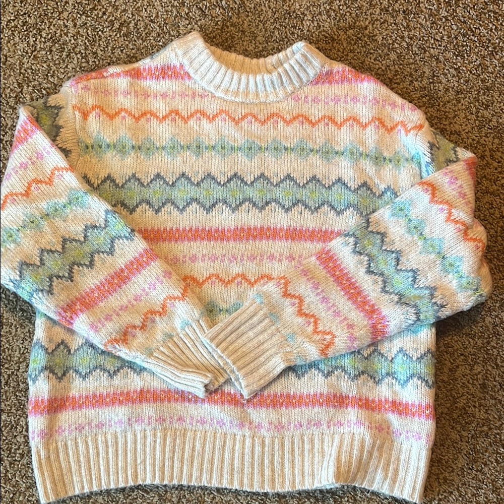 American Eagle Outfitters Multicolor Patterned Sweater.  Sz. M